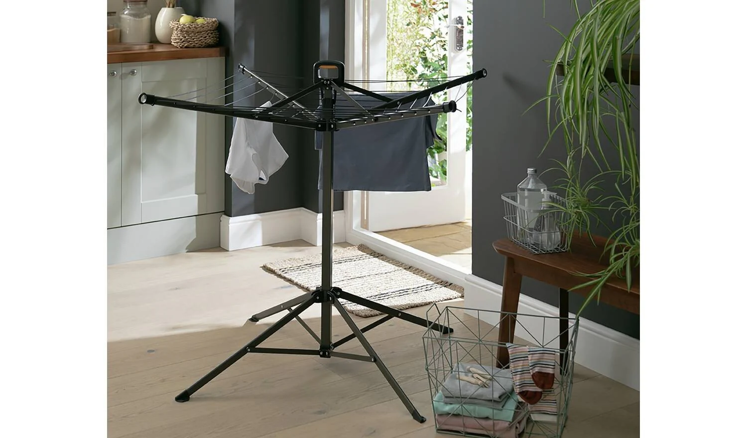 17m Freestanding Portable Airer Indoor Drying Rack Laundry Dryer - Image 2