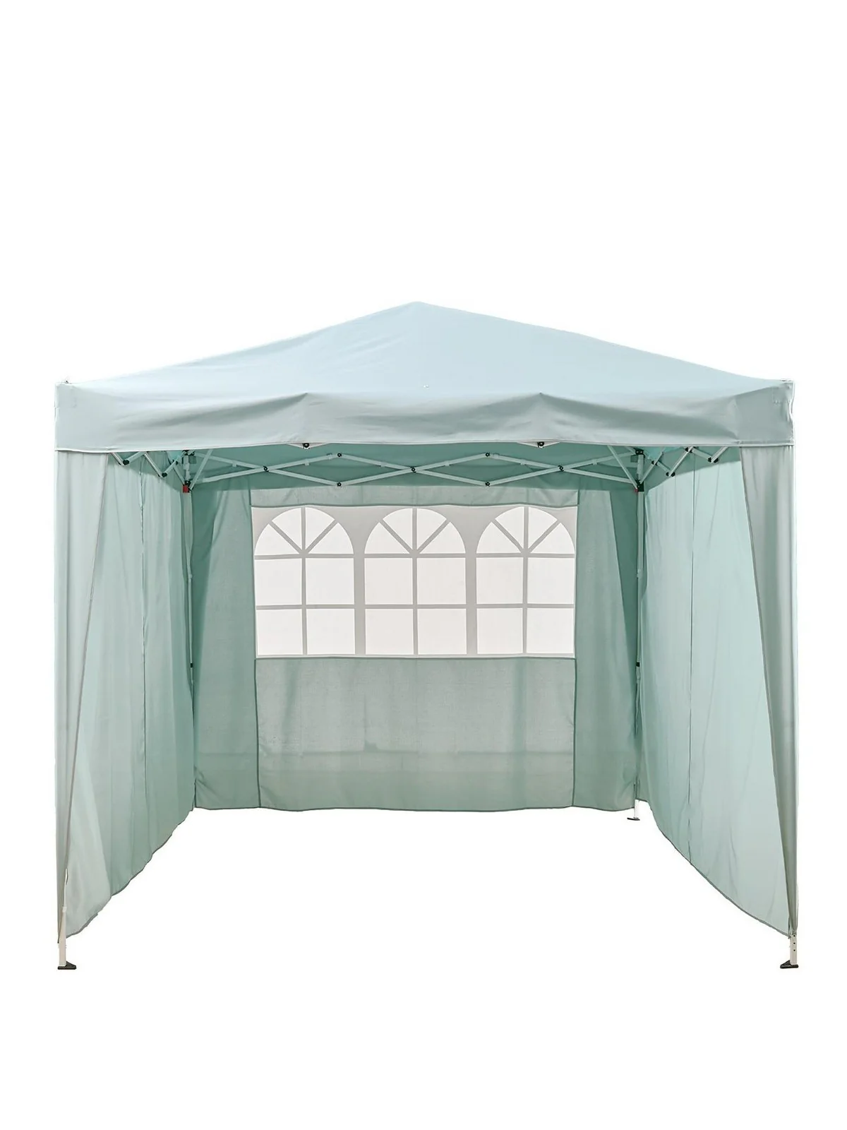 2.5 X 2.5M Pop Up Gazebo With 3 Piece Side Panels Blue & Camping, Parties, Event - Image 2