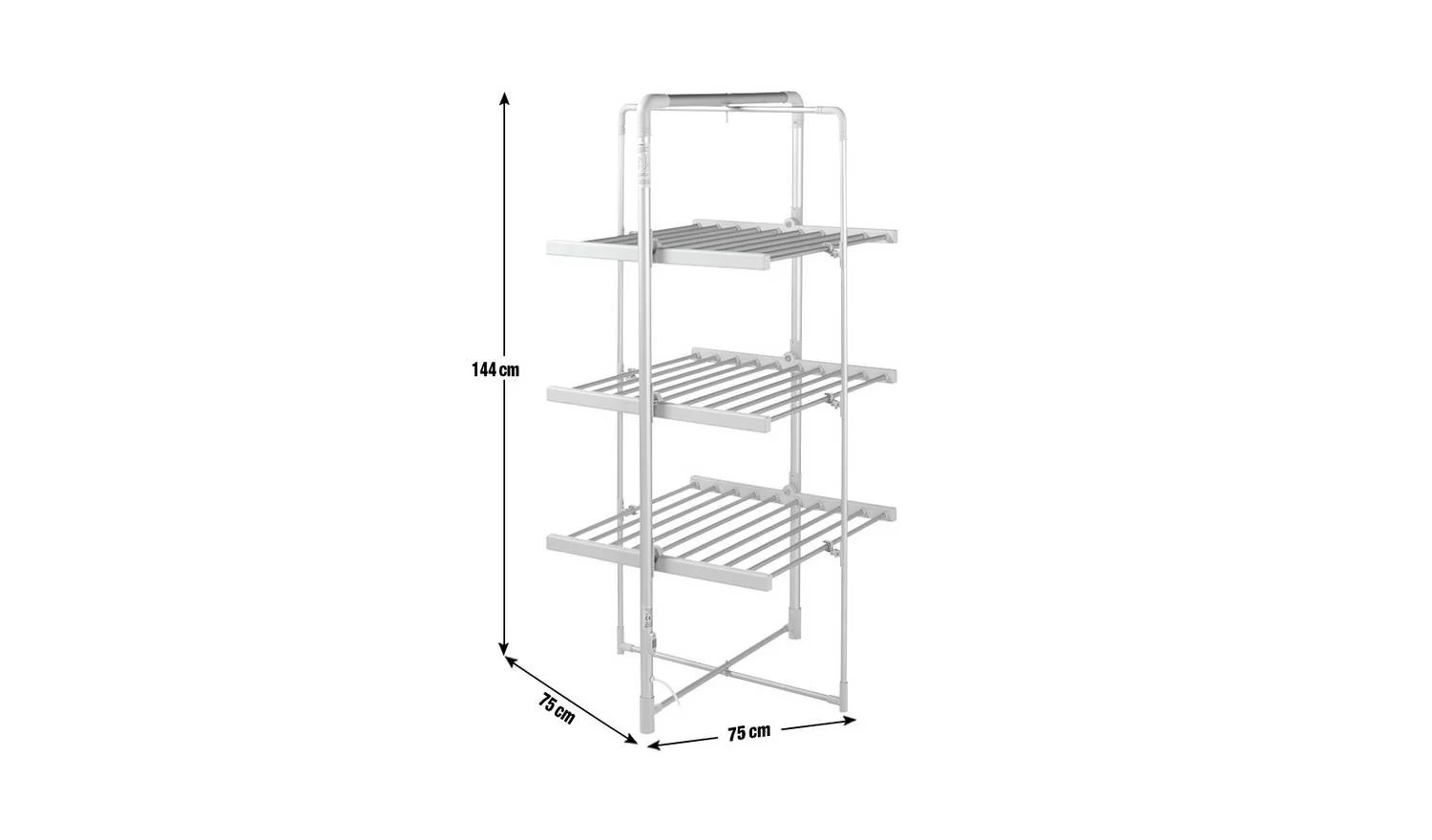 21m 3 Tier Heated Airer Indoor Clothes Drying Rack Energy Saving - Image 6