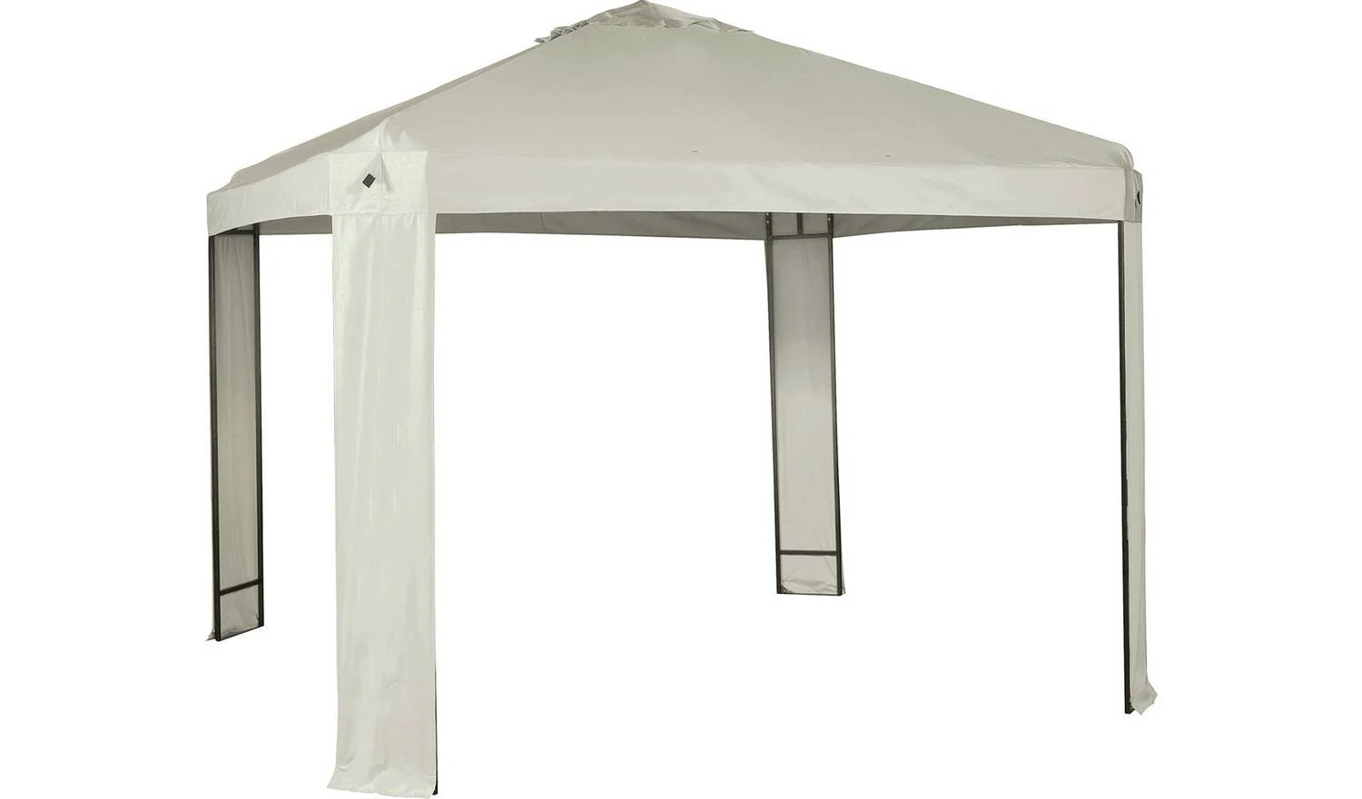 3m x 3m Garden Gazebo Cream Pop Up Canopy Tent Shelter Waterproof