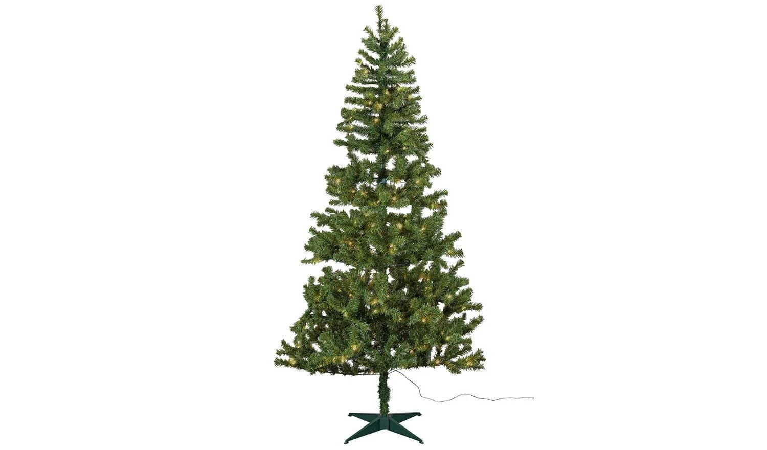 7ft Pre lit Nordland Christmas Tree Easy Assembly Stand Included - Image 2