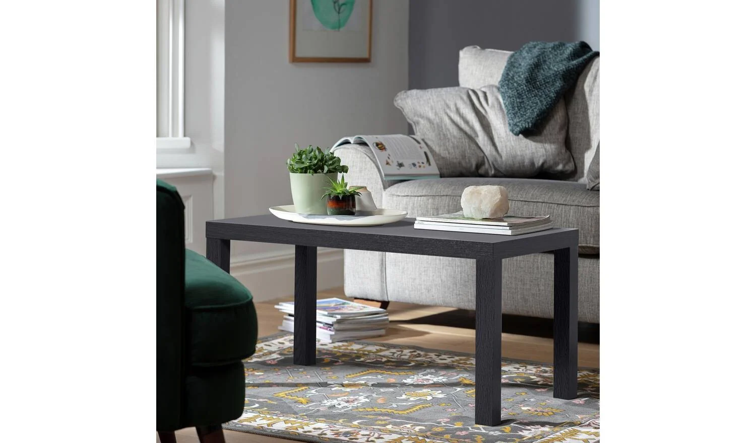 Apley Coffee Table Black Modern Living Room Furniture Scandinavian Design - Image 3