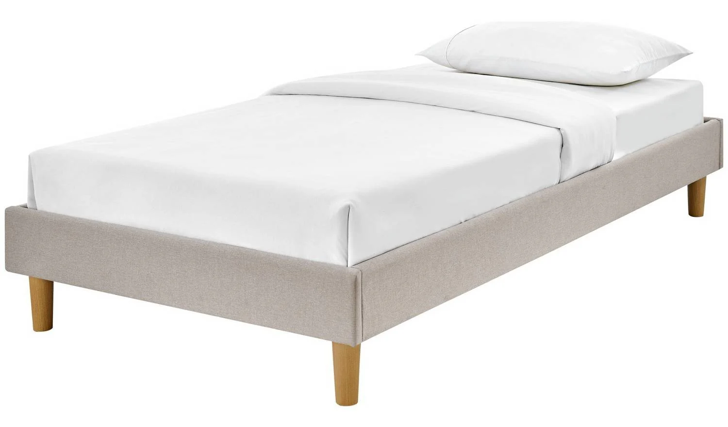 Arthur Platform Single Bed Frame Natural Minimalist Bedroom Furniture