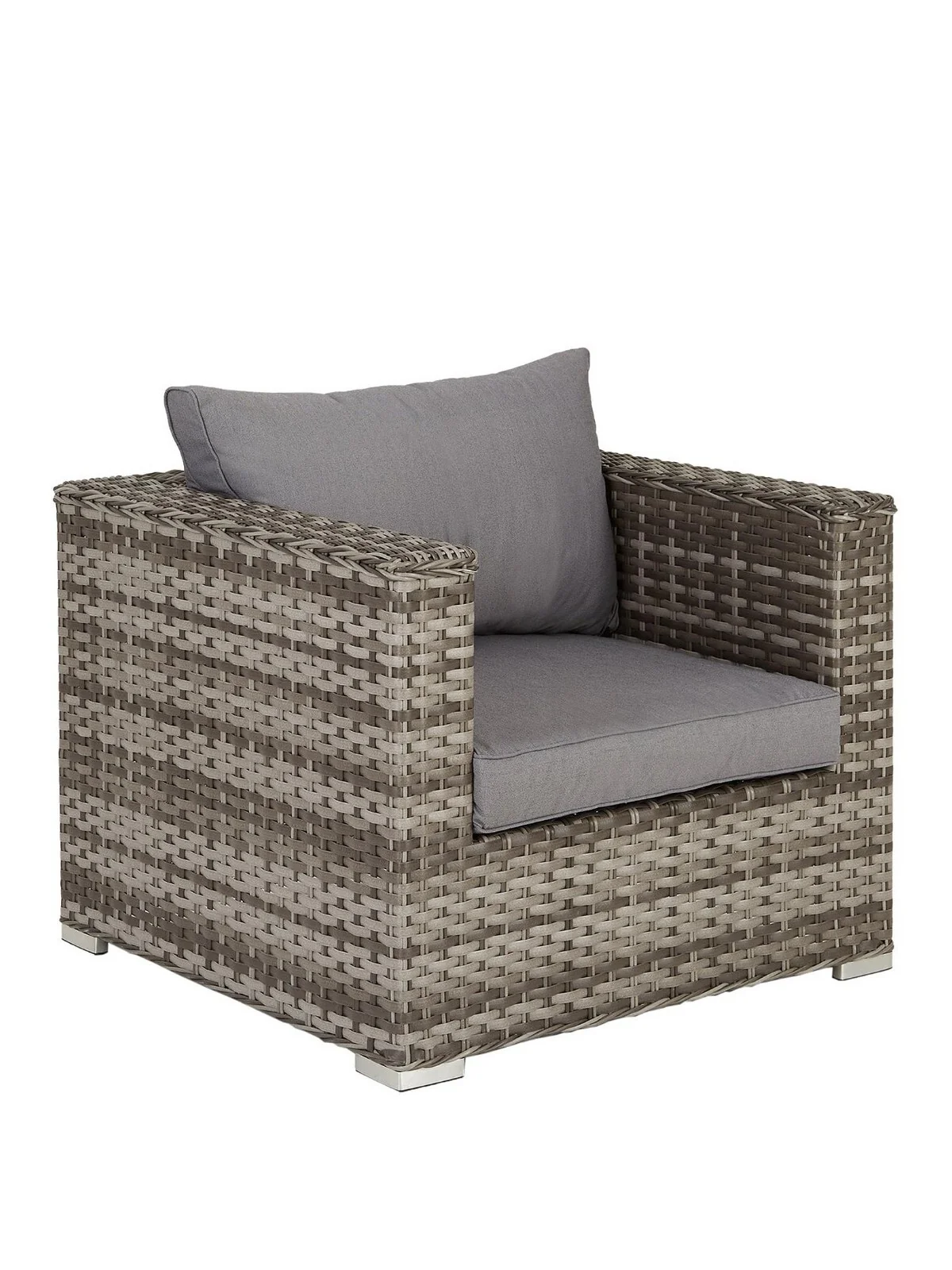 Aruba 6-Seater Corner Garden Sofa Set With Chair, Footstool,  Adjustable Table - Image 3
