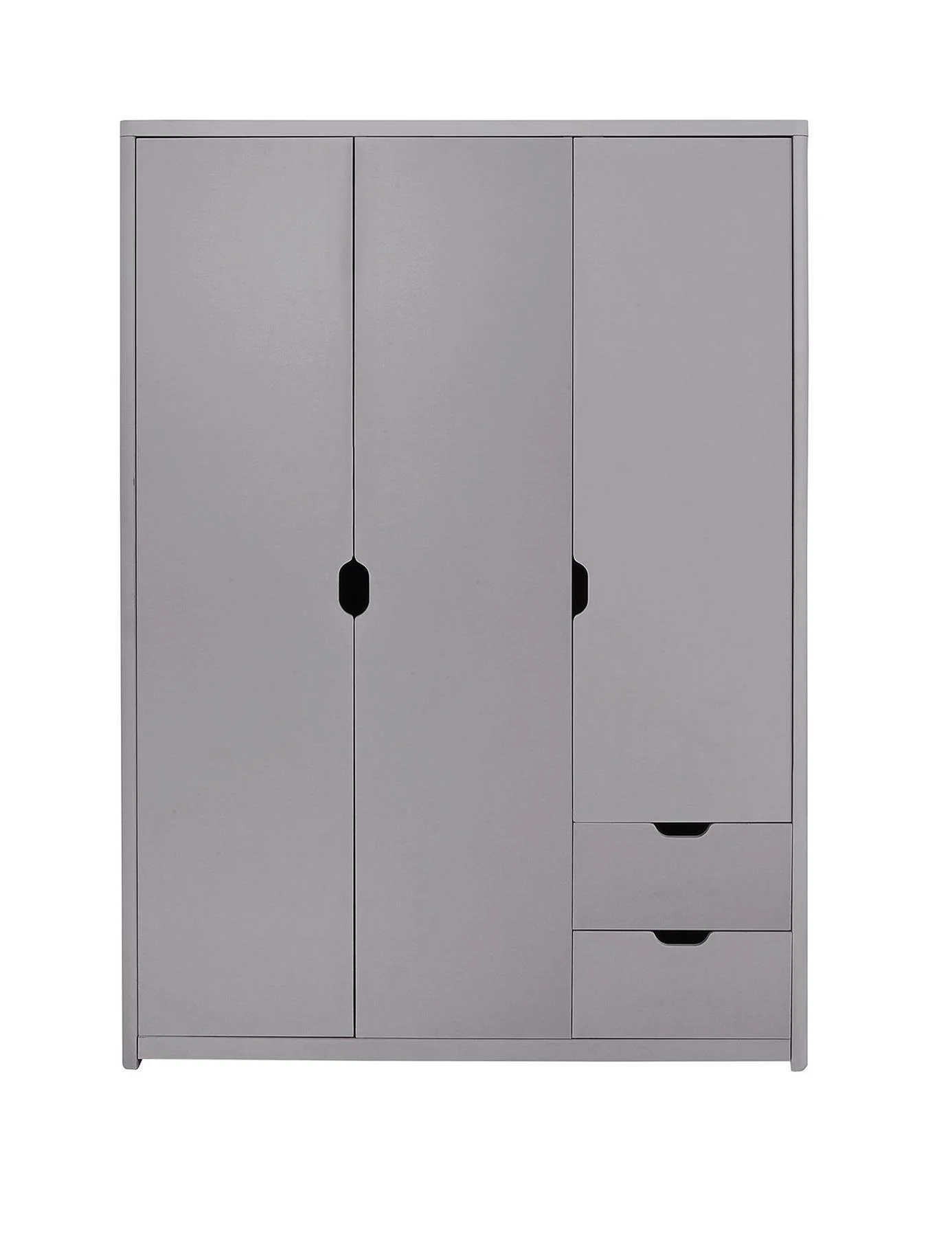 Aspen 3 Door 2 Drawer Wardrobe Grey Oak Effect Storage Organiser Bedroom