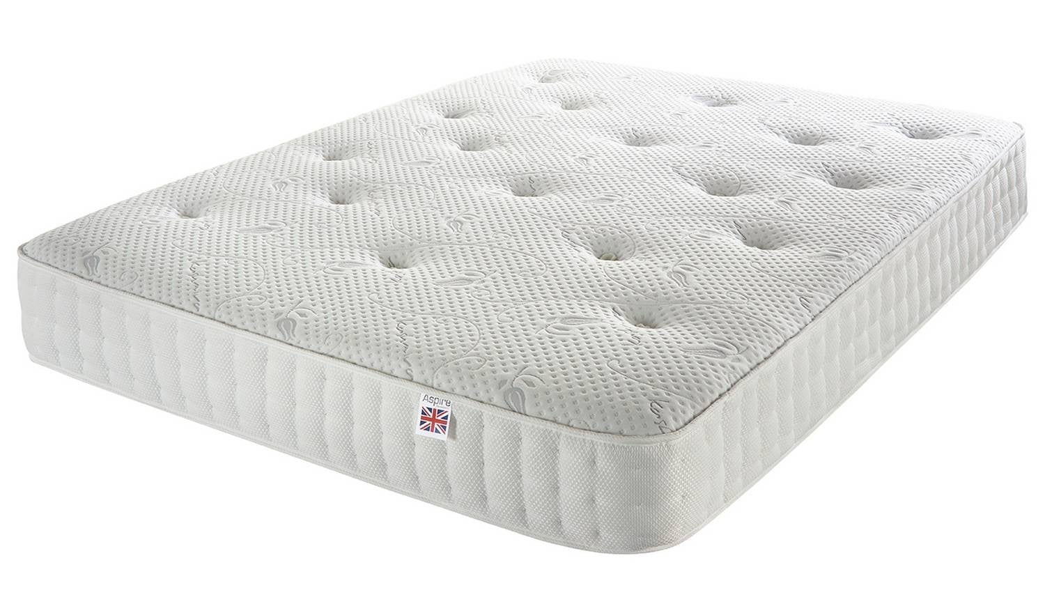 Aspire Cashmere 1000 Pocket Spring Mattress Small Double Rolled UK