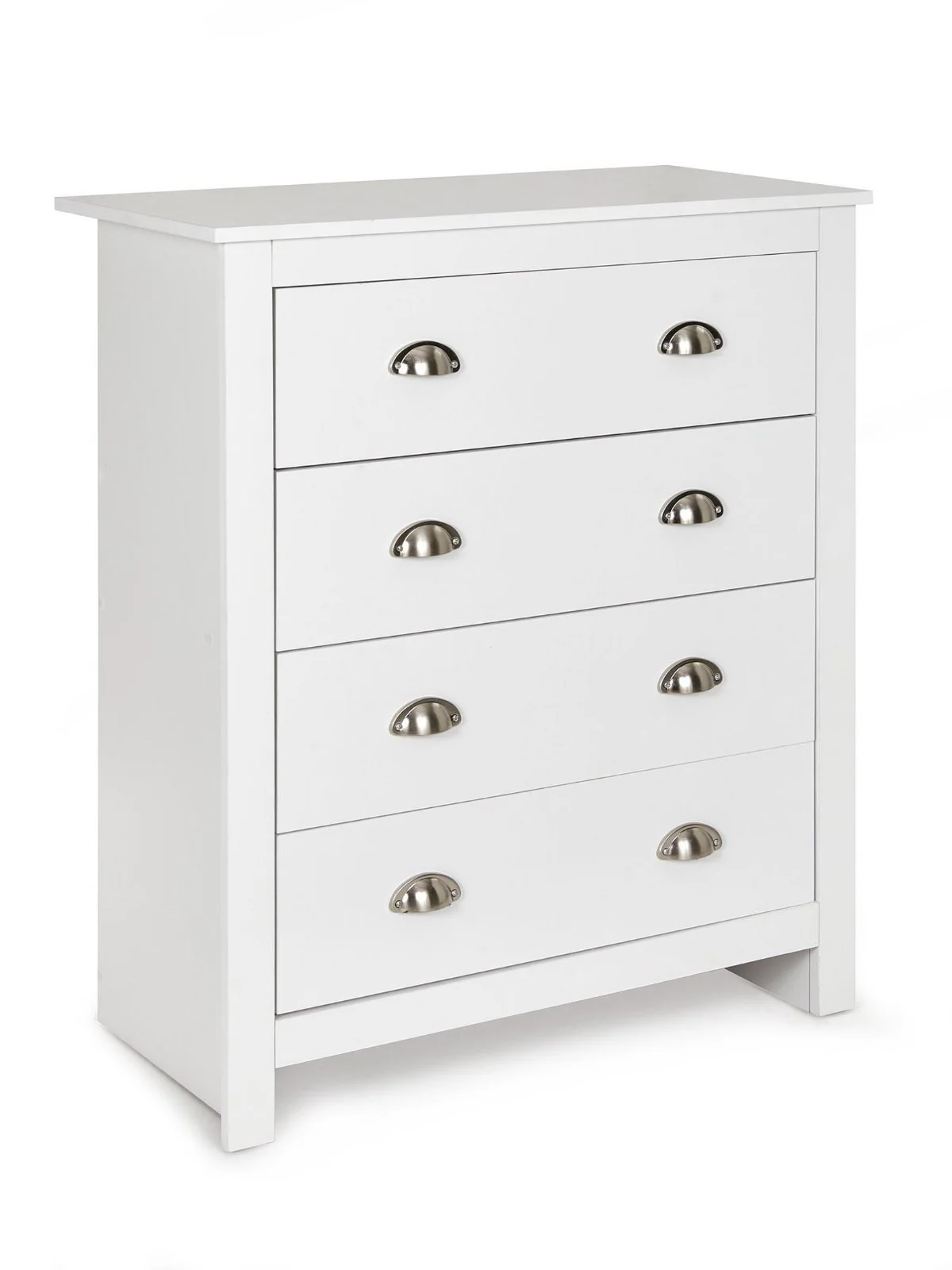 Atlanta 3 Piece Kids Bedroom Set White Wardrobe 4+2 Drawer Chests - Image 4