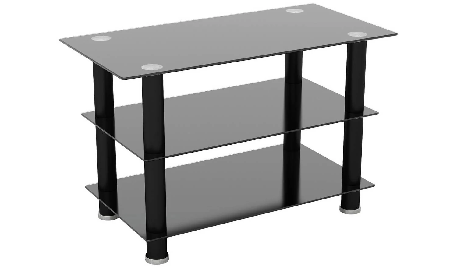 AVF Glass up to 40 Inch TV Stand Black For Living Room Bedroom