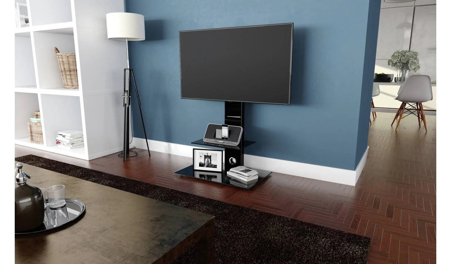 AVF Up To 65 Inch TV Stand Black Modern Media Storage - Image 5