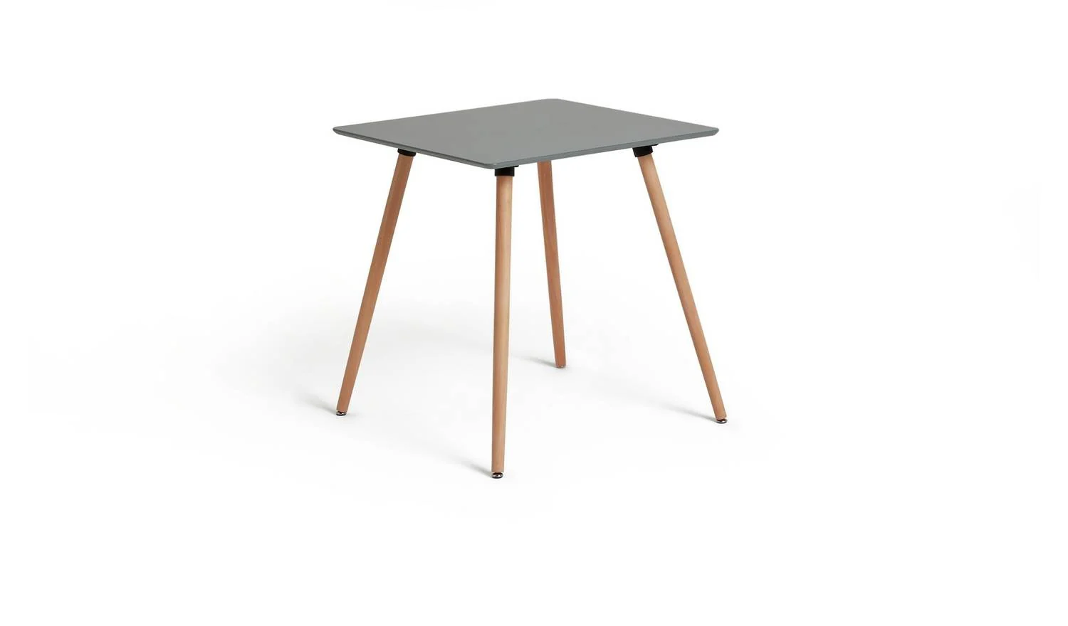 Berlin Grey Dining Table & 2 Grey Chairs Modern Kitchen Furniture Set - Image 3