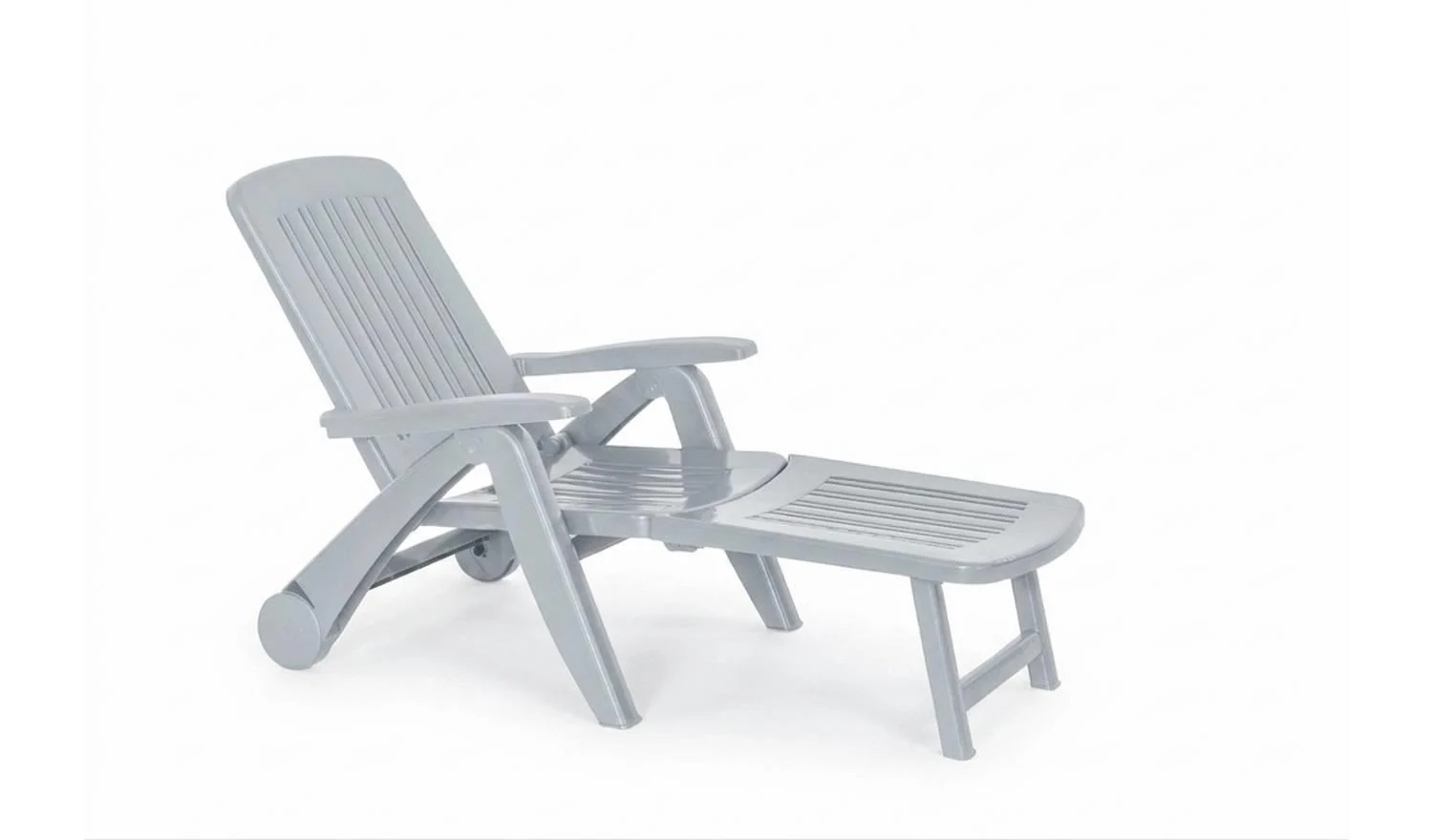 Bica Cancun Reclining Sunlounger Grey Adjustable Outdoor Garden Chair