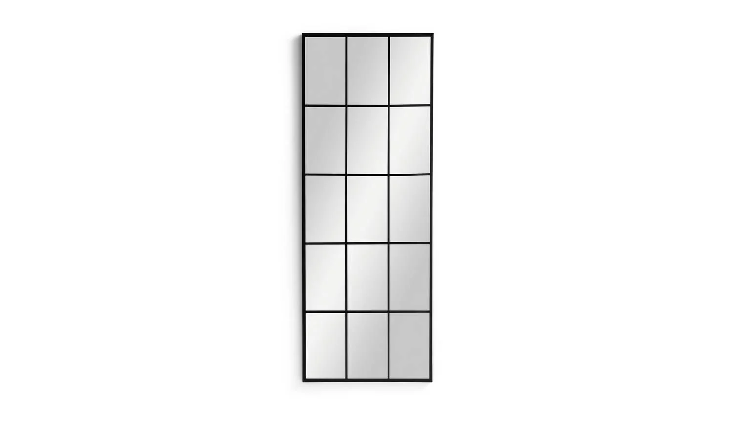 Black Window Full Length Wall Mirror 140x60cm Hallway Bedroom Decor - Image 3