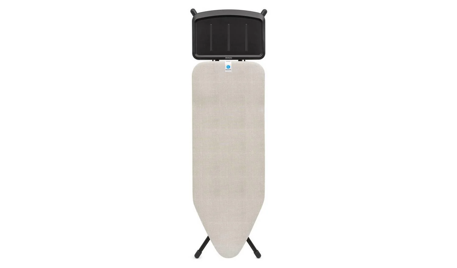 Brabantia 124 x 45cm Ironing Board C Denim Grey Adjustable Height Steam Rest