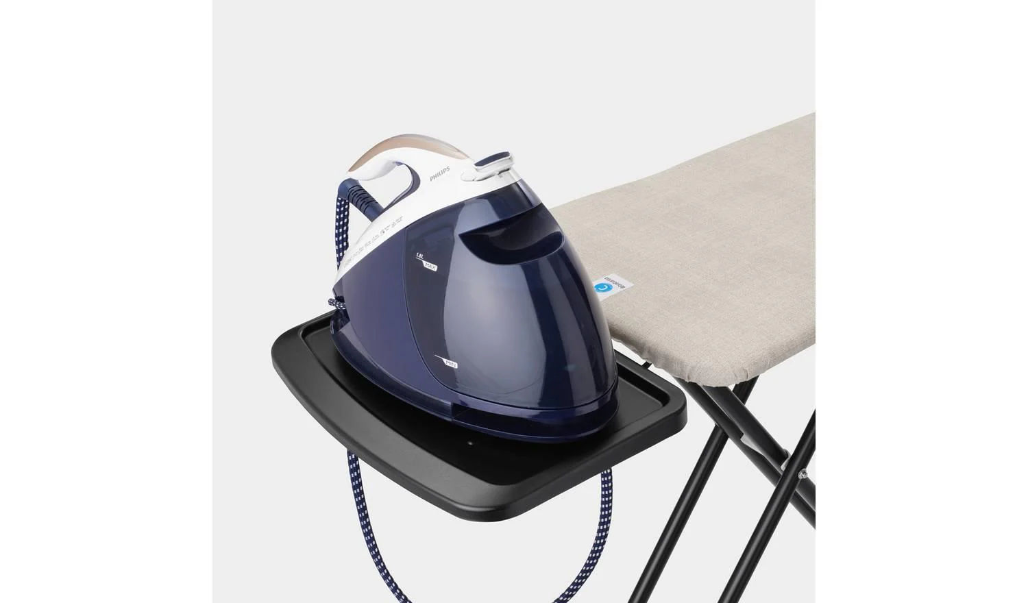 Brabantia 124 x 45cm Ironing Board C Denim Grey Adjustable Height Steam Rest - Image 3