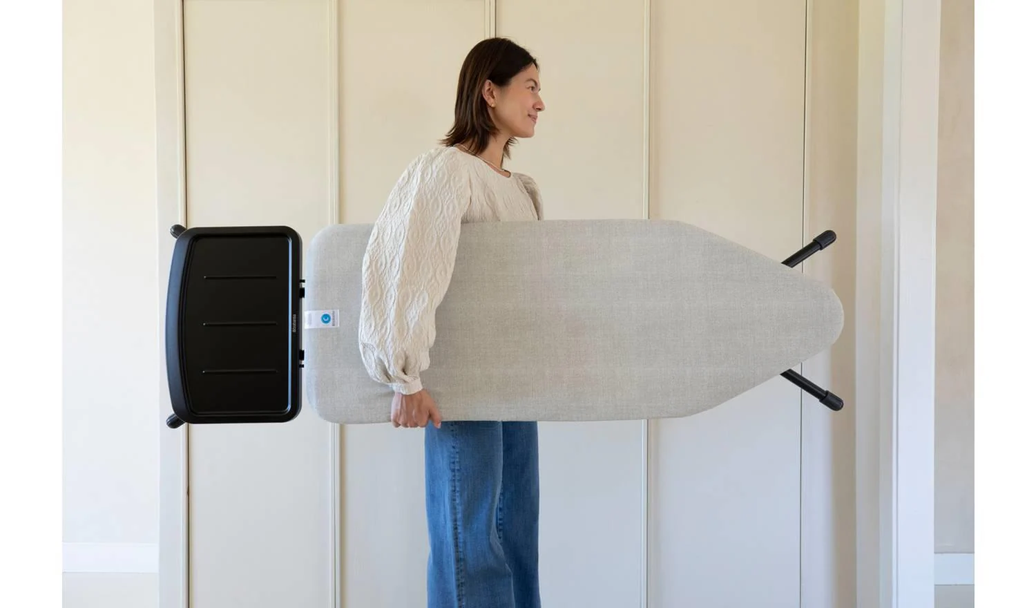 Brabantia 124 x 45cm Ironing Board C Denim Grey Adjustable Height Steam Rest - Image 5