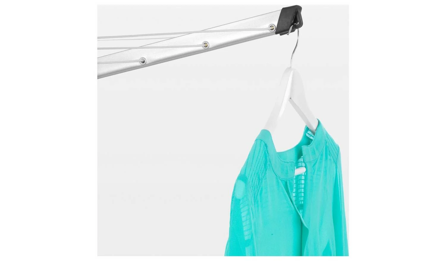 Brabantia Essential 30m 3 Arm Rotary Airer with Ground Tube Garden Dryer - Image 3