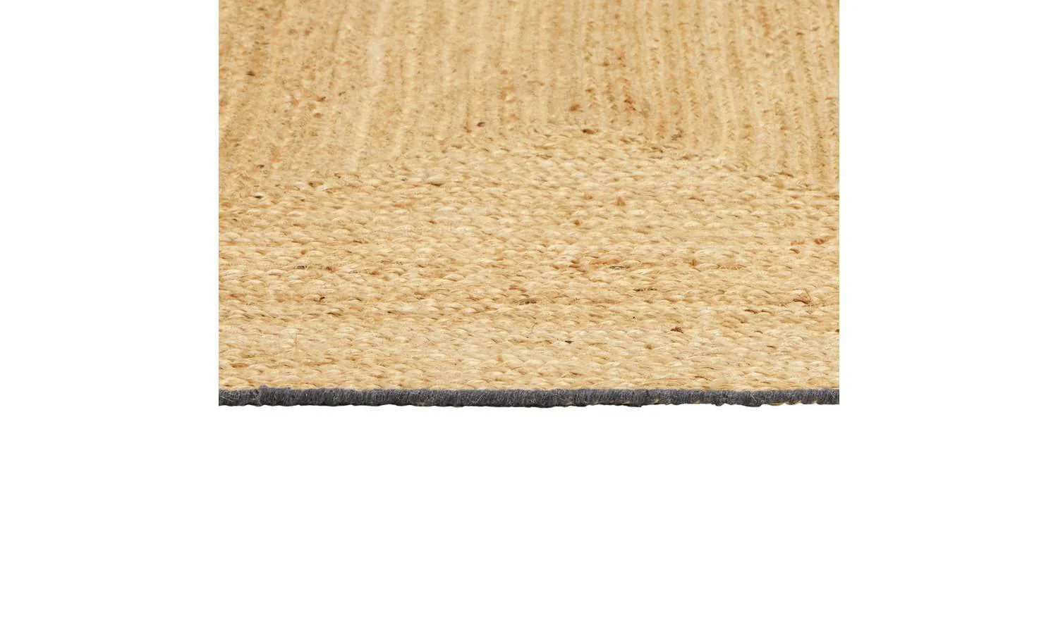 Braided Grey Border Jute Flatweave Rug 120x170cm Natural Home Decor - Image 3