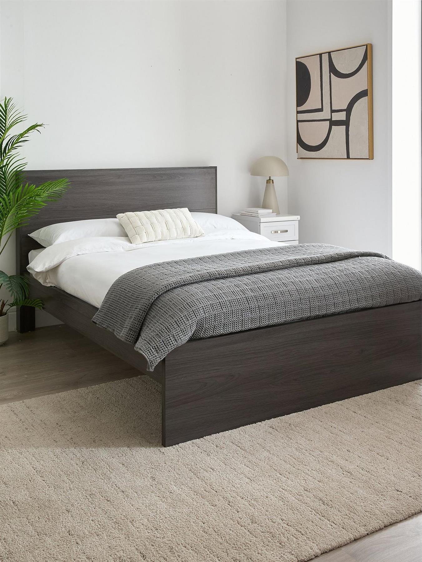Camberley Bed Frame King Dark Oak Modern Bedroom Furniture
