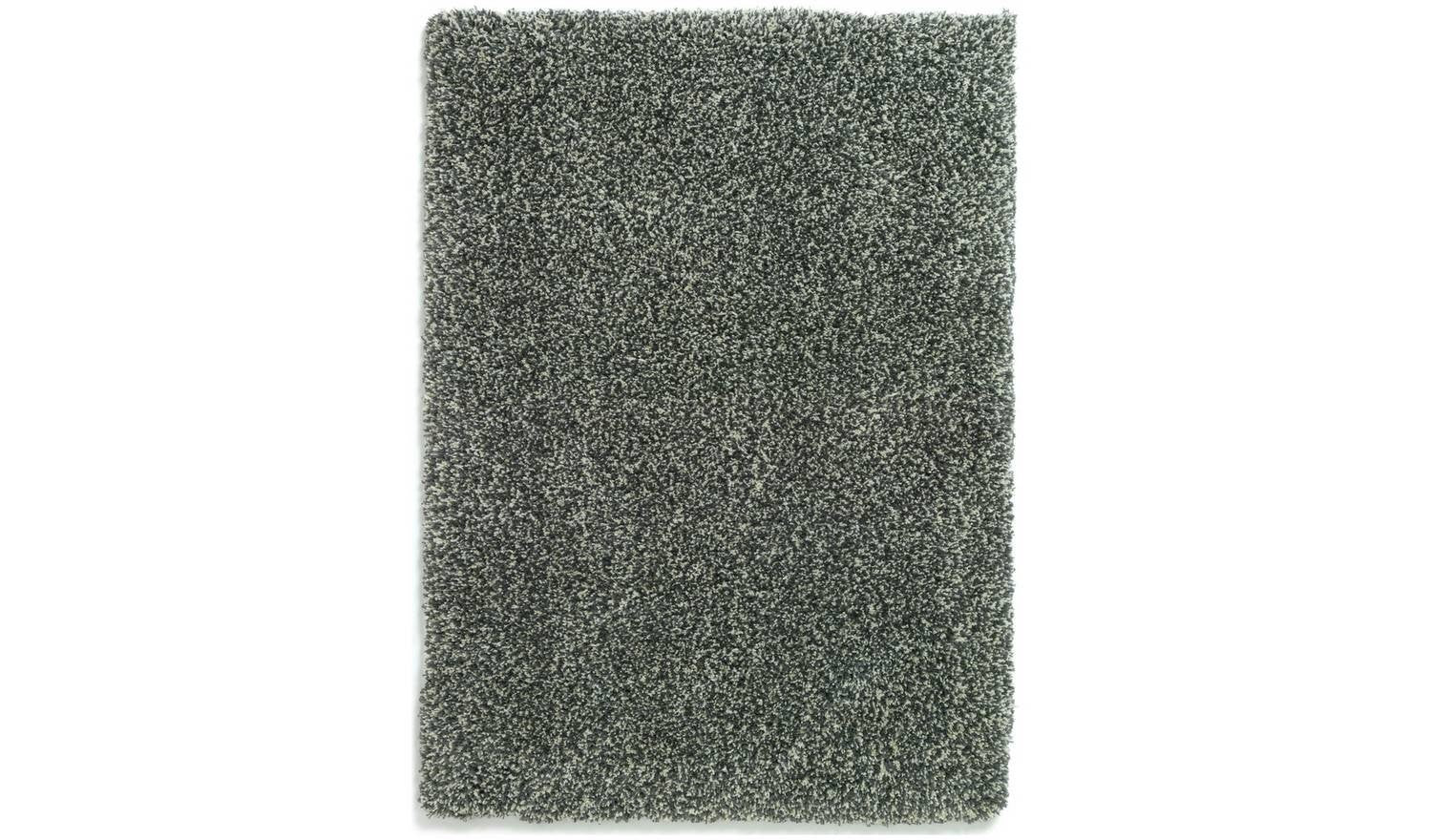 Cosy Grey Marl Shaggy Rug 120x170cm Soft Living Room Bedroom Floor