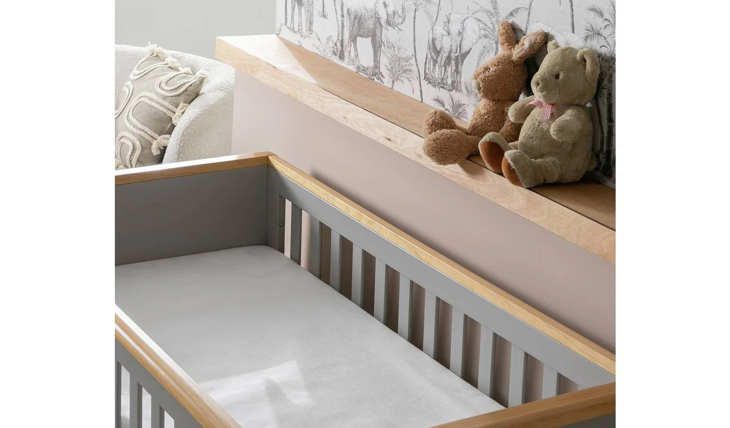 Cuggl 60 x 120cm Fibre Cot Mattress Breathable Comfort For Newborn - Image 4