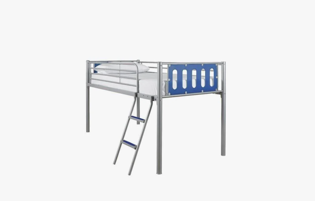 Cyber Mid-Sleeper Bed Frame Blue Kids Childrens Bedroom Furniture