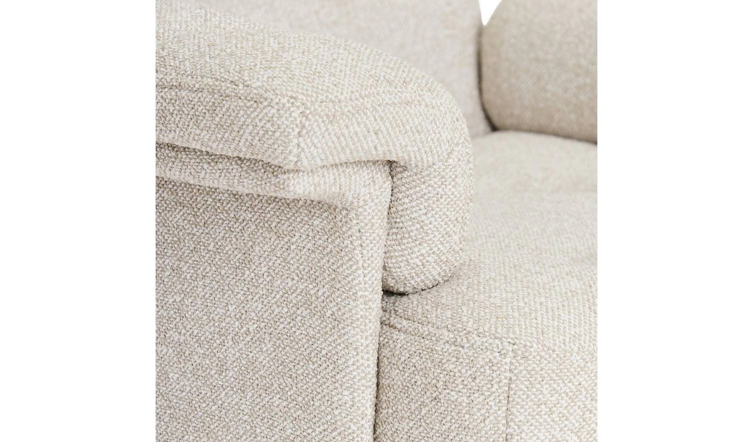 Dawson Fabric Swivel Chair Natural Modern Living Room Accent Furniture - Image 7