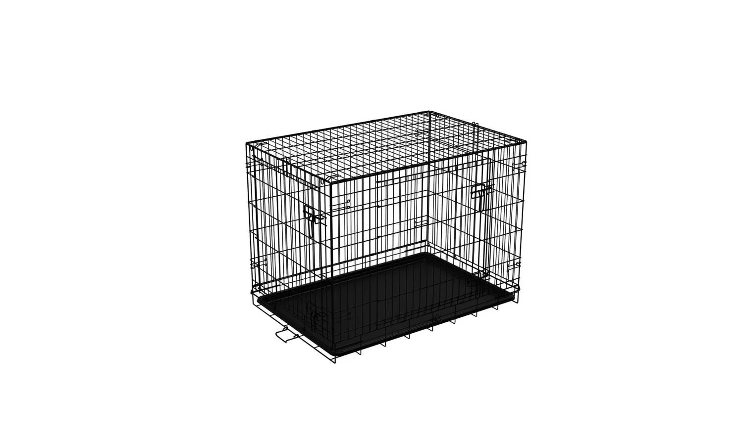 Double Door 36 inch Pet Cage Large Dog Crate Kennel Indoor Outdoor