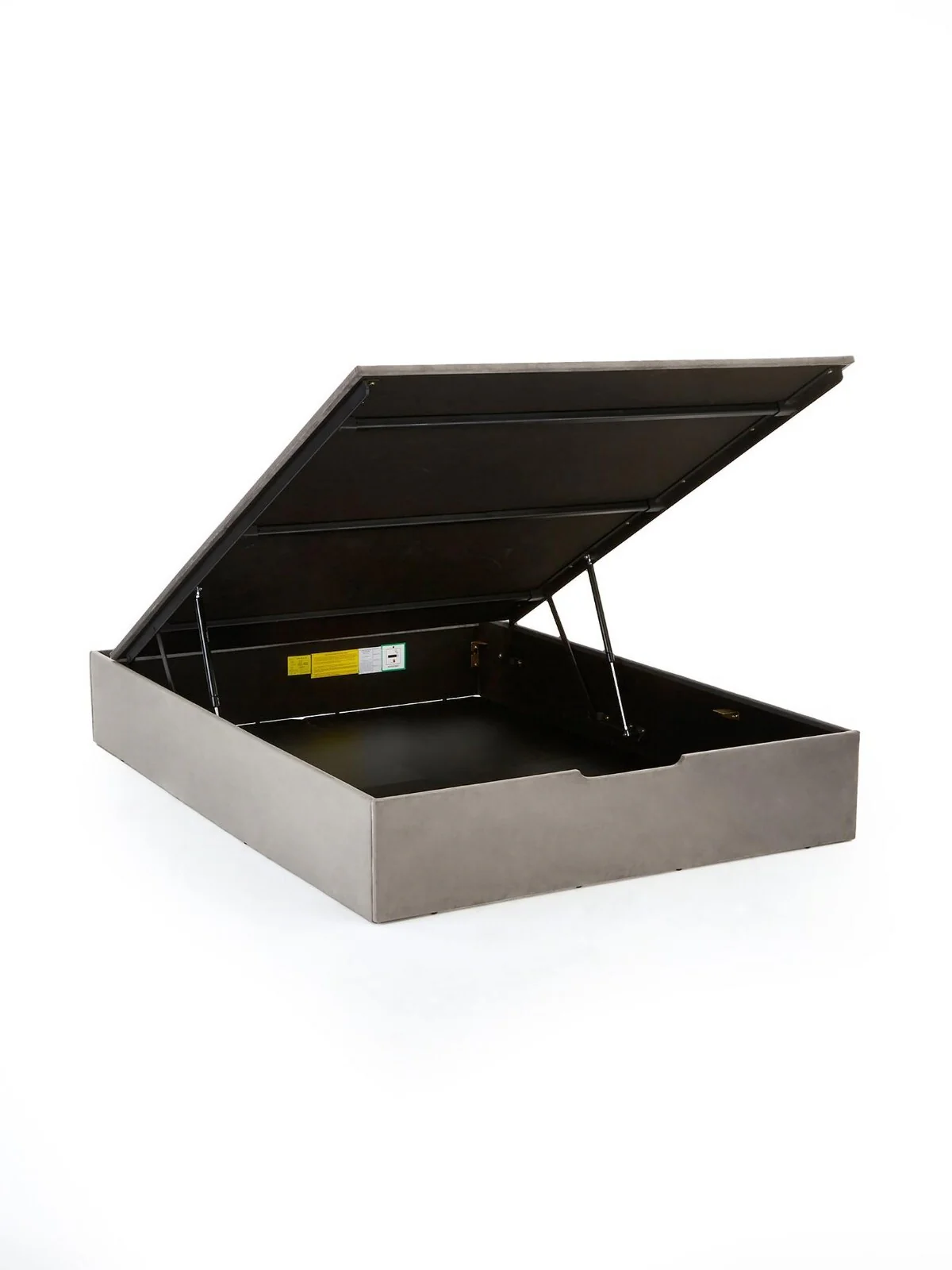 Duncan End Lift Up Storage Ottoman Double Bed Grey FREE DELIVERY - Image 3