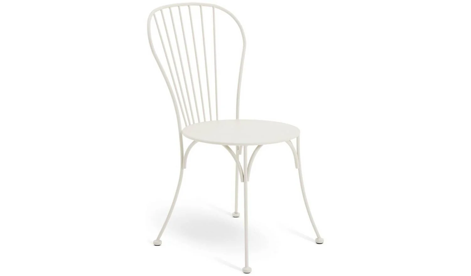 Elara 2 Seater Metal Garden Bistro Set White Patio Furniture Table Chairs - Image 5