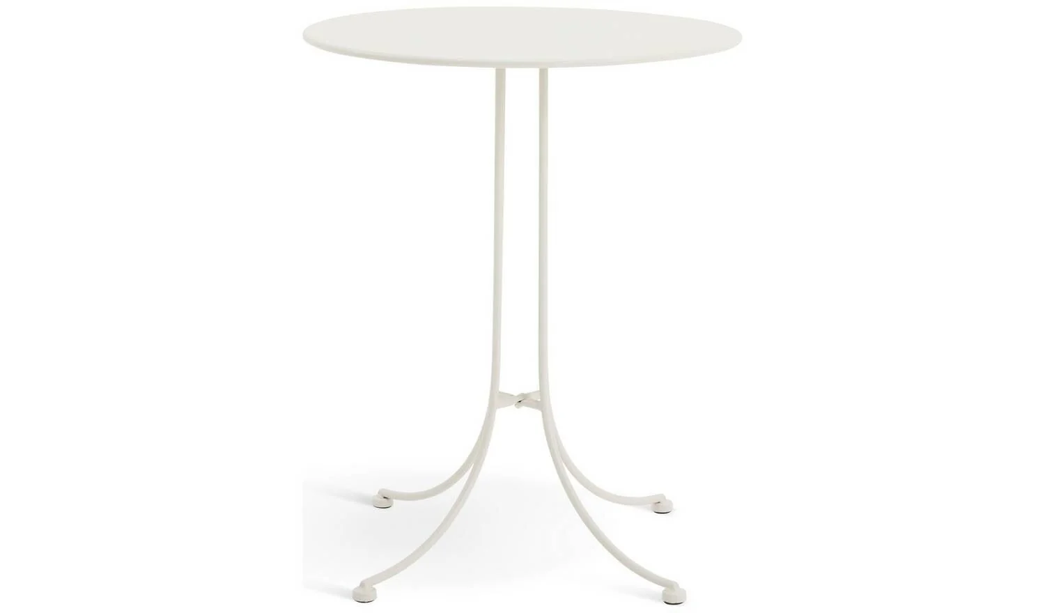 Elara 2 Seater Metal Garden Bistro Set White Patio Furniture Table Chairs - Image 6