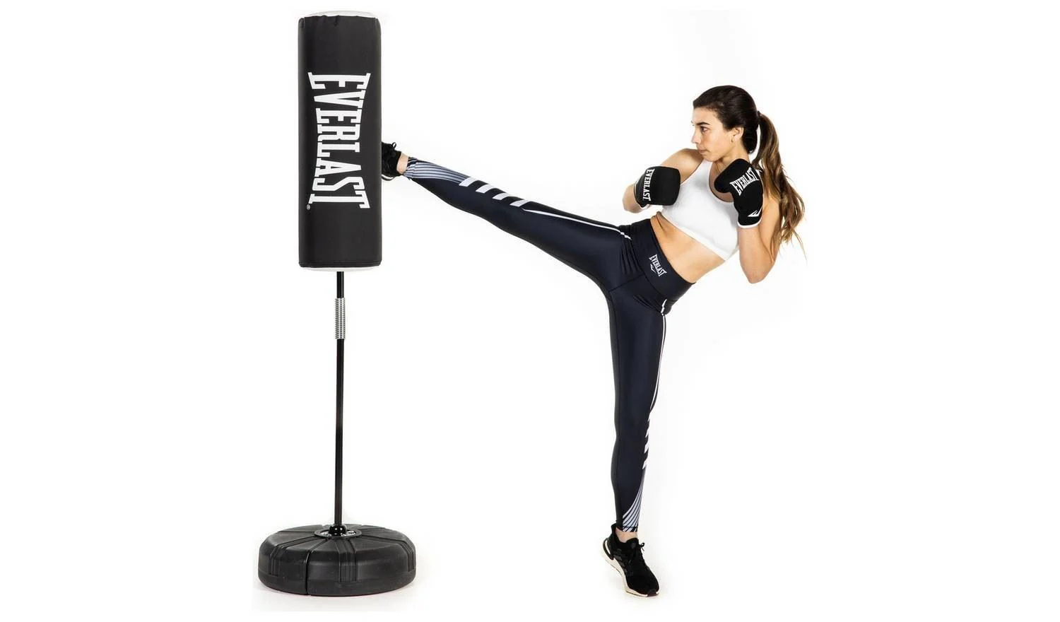 Everlast Core Freestanding Heavy Bag Black Punching Bag Home Gym - Image 2