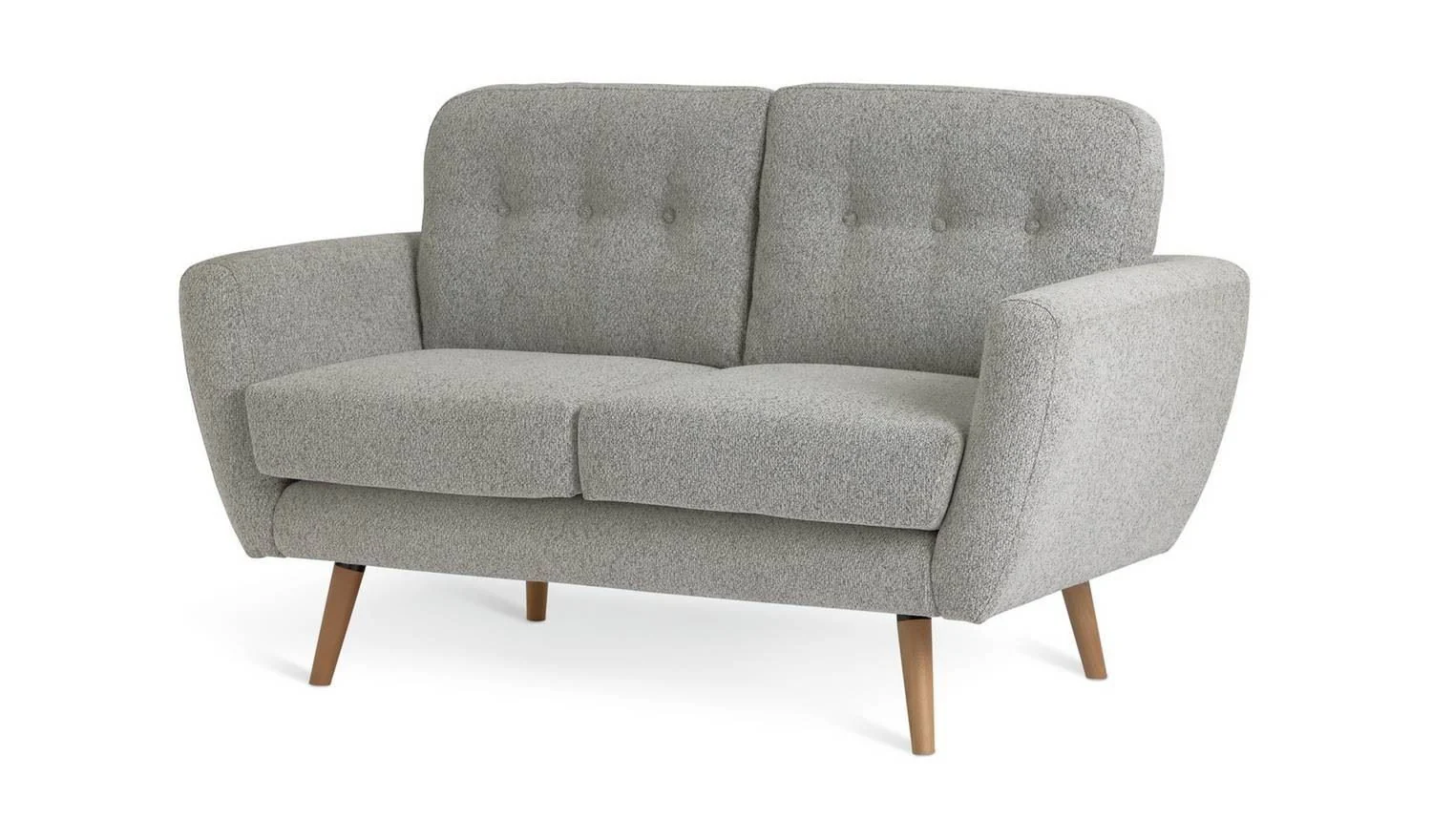 Finney Fabric 2 Seater Sofa in a Box Grey Modern Living Room Furniture