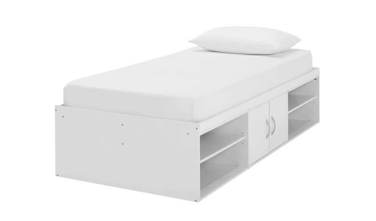 Freddie Storage Cabin Bed White Kids Childrens Bedroom Furniture