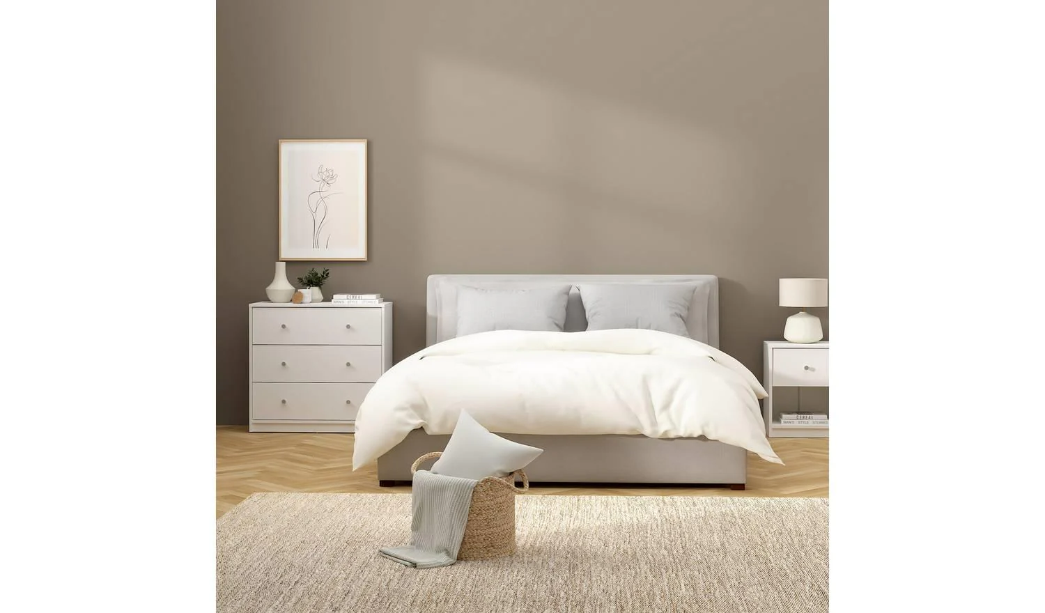 Furniture To Go May 3 Drawers Chest White Storage Organiser Bedroom - Image 7