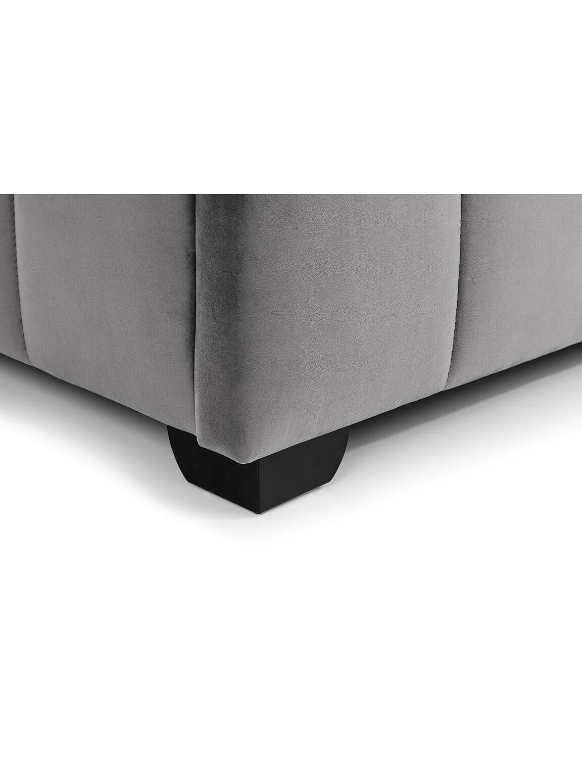 Gatsby Velvet King Size Bed Lift up With Storage In Light Grey Modern Bedroom - Image 7