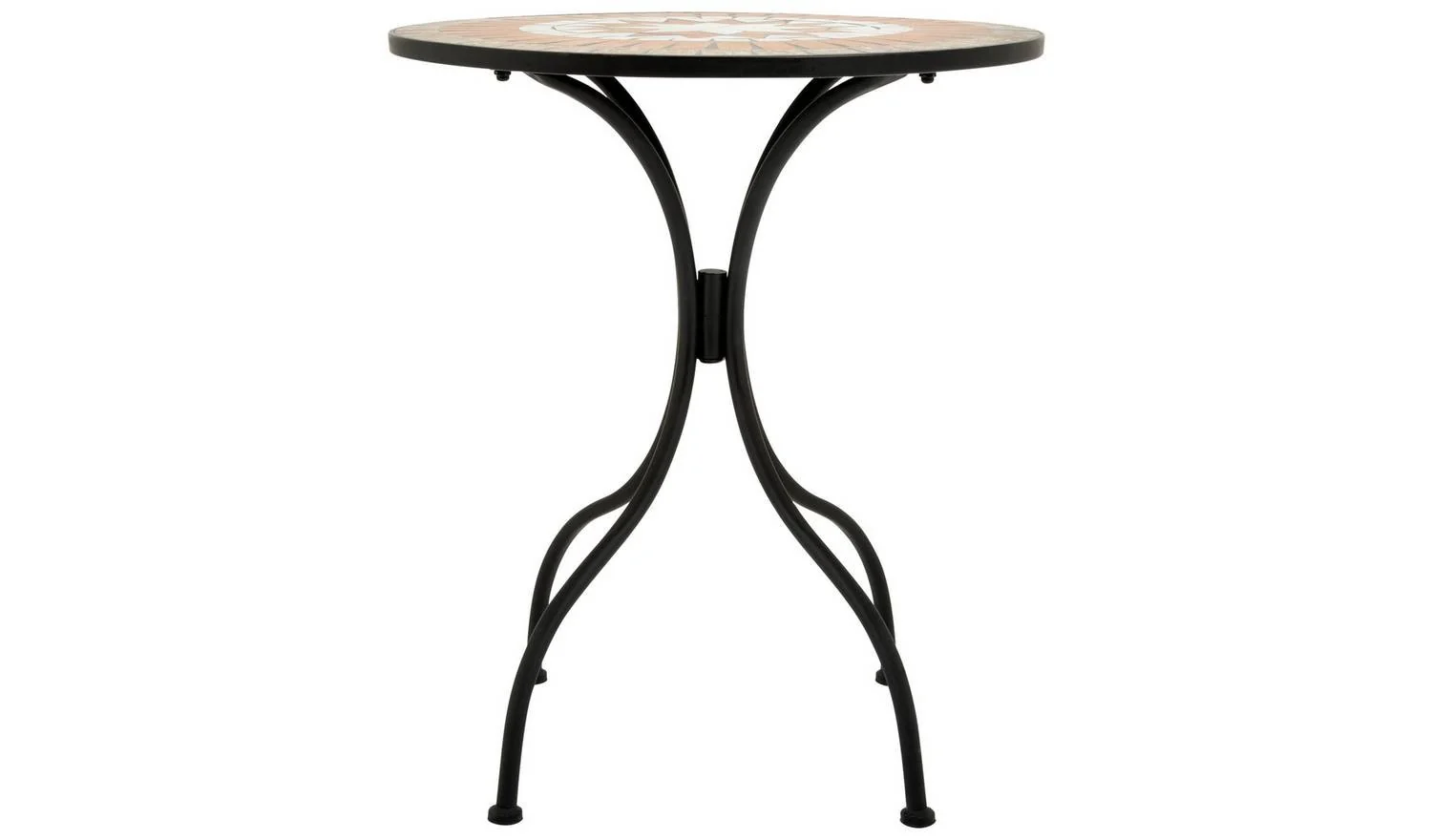 Genoa 2 Seater Metal Garden Bistro Set Black Patio Furniture Outdoor - Image 5