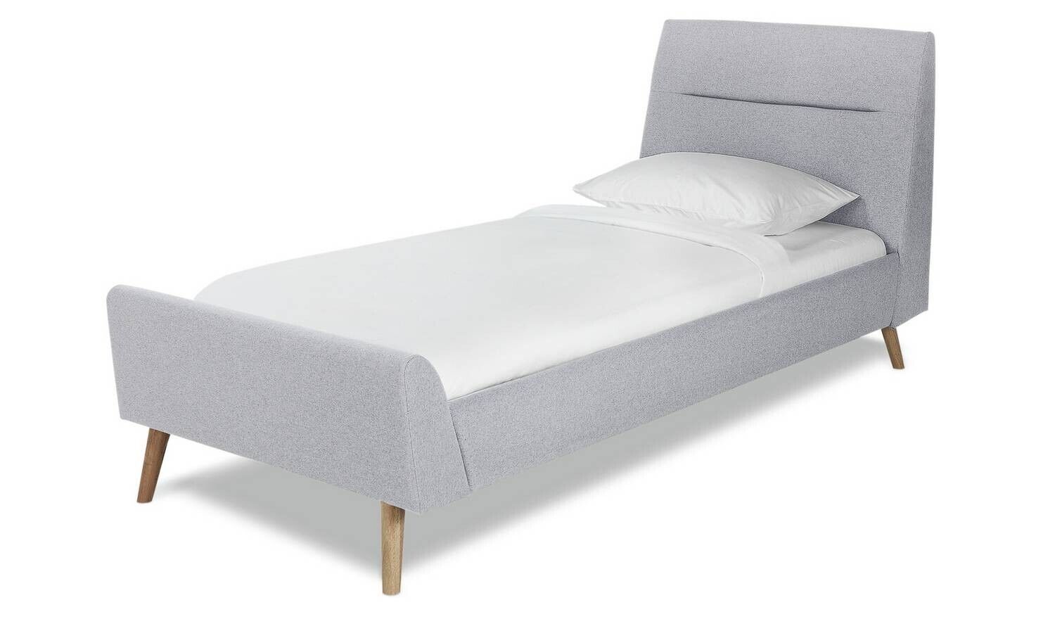 Habitat Finn Single Fabric Bed Frame Grey Modern and Cozy Bedroom Furniture