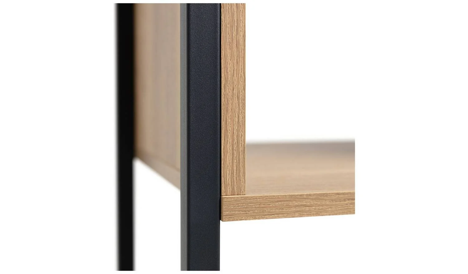 Loft Living Tall Shelving Unit Light Oak Modern Storage Bookcase Furniture - Image 6