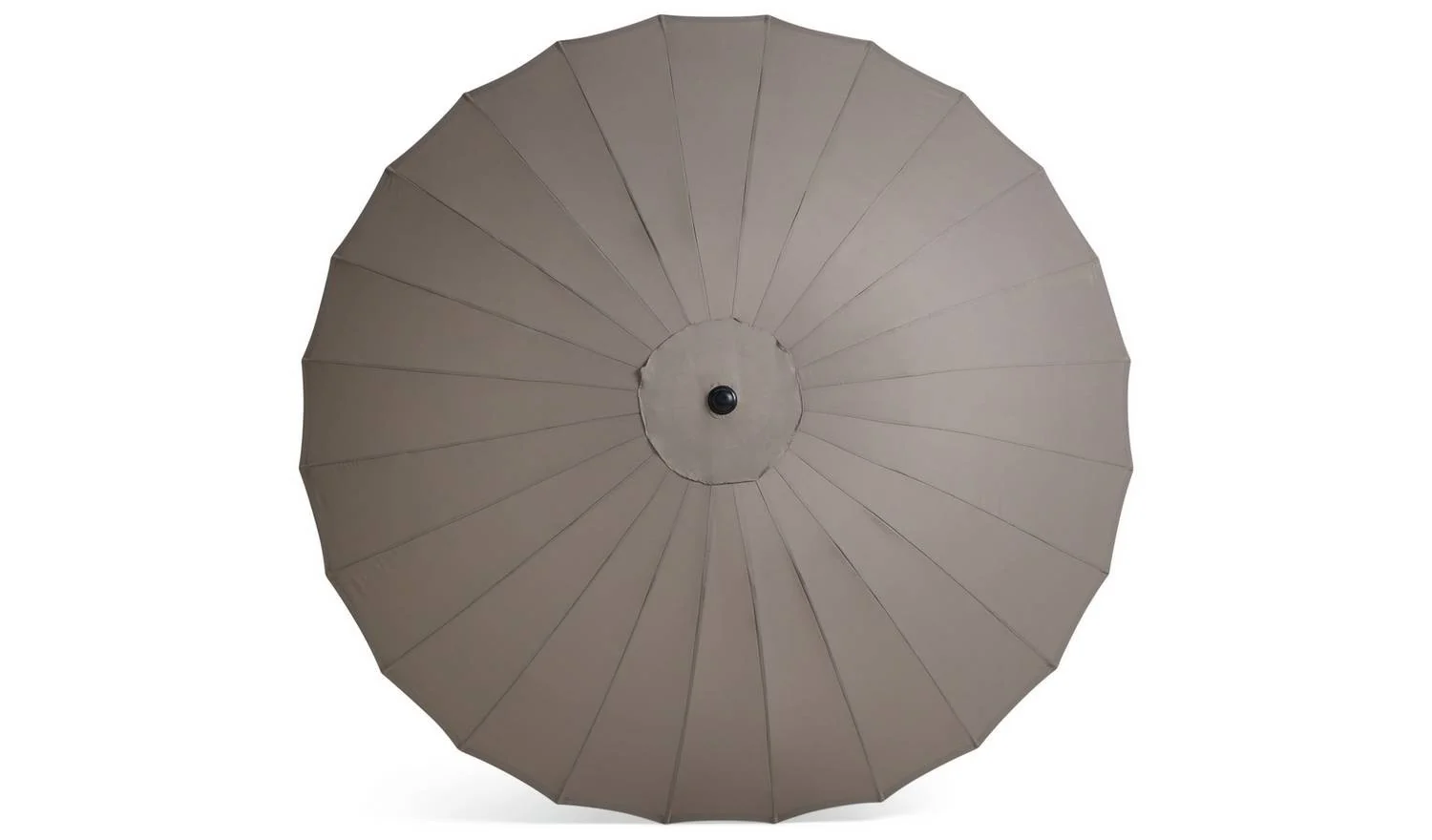 Shanghai 2.7m Garden Parasol Taupe Outdoor Patio Sun Umbrella Large - Image 2
