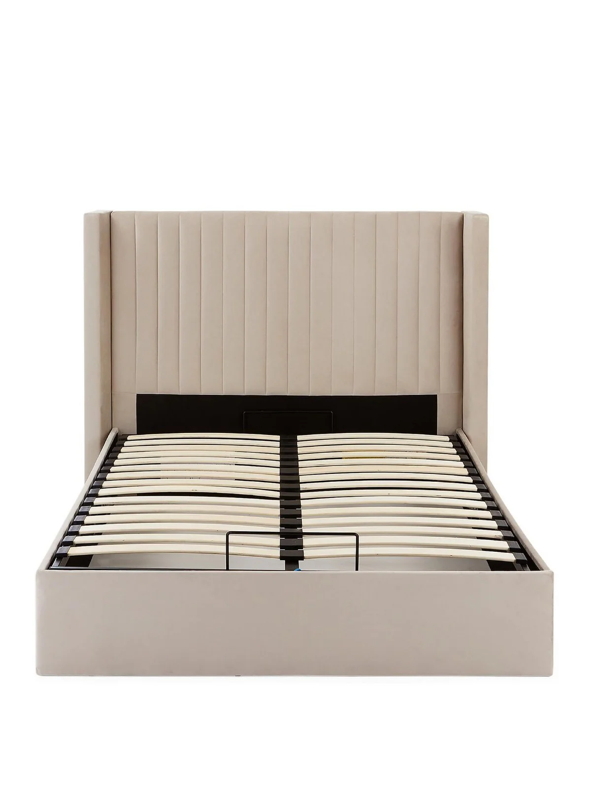Haywood End Lift Up Storage Ottoman King Bed Natural Stylish and Modern Bedroom - Image 2