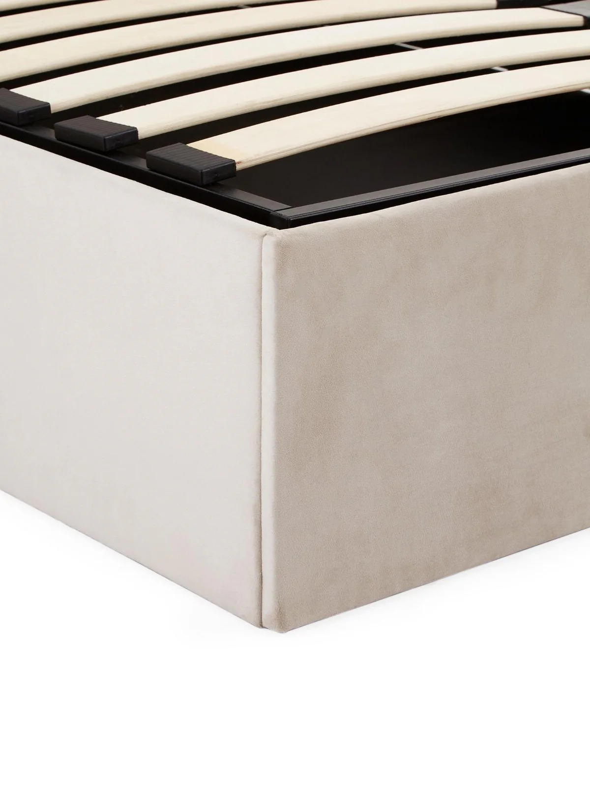 Haywood End Lift Up Storage Ottoman King Bed Natural Stylish and Modern Bedroom - Image 6