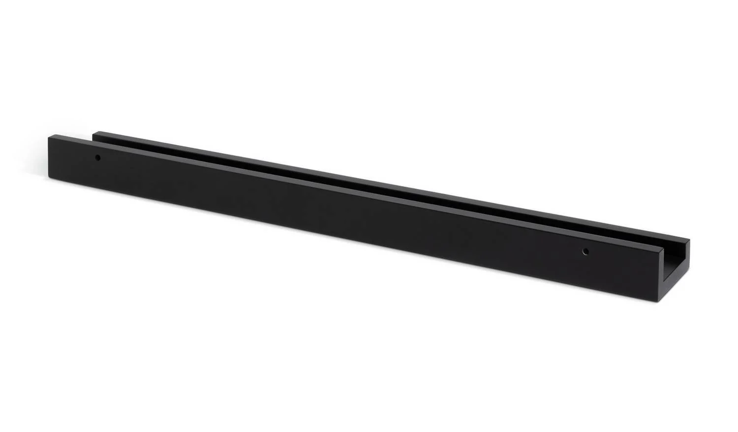 Jak 60cm Picture Rail Black Modern Wall Mounted Display Shelf - Image 4