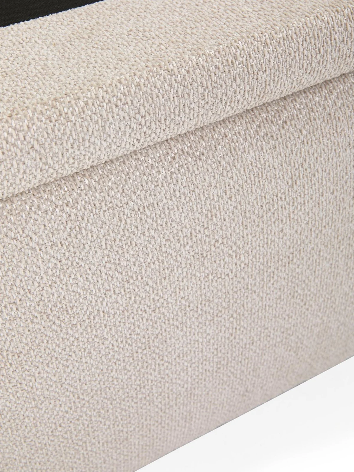 Jasper King Storage Bed Ivory | Wing Headboard | Ottoman Base - Image 6