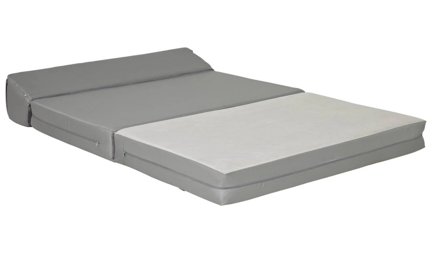 Kaikoo Small Double Fabric Chair Bed - Flint Grey - Image 2