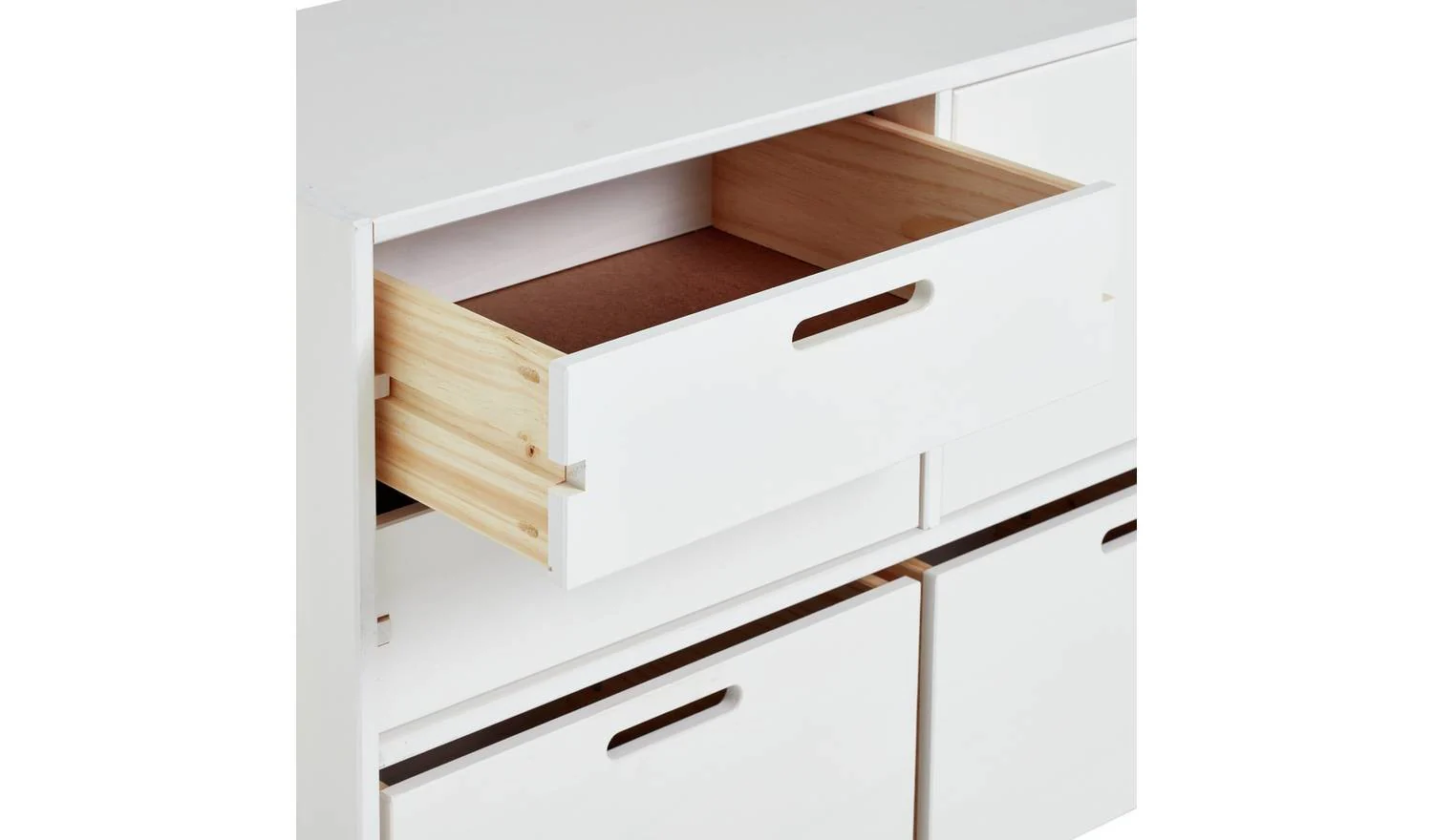 Kids Rico Double Storage Unit White Childrens Bedroom Furniture Organiser - Image 5