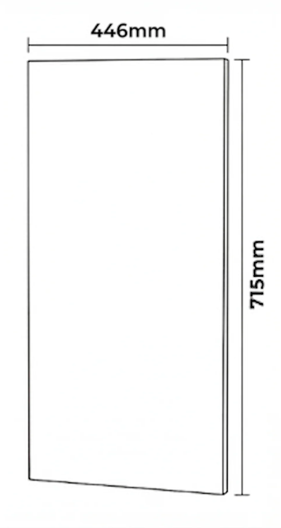 Kitchen Cabinet Doors 450mm Dust Grey 18mm Luxury Replacement Outlet Cheap Fronts - Image 3