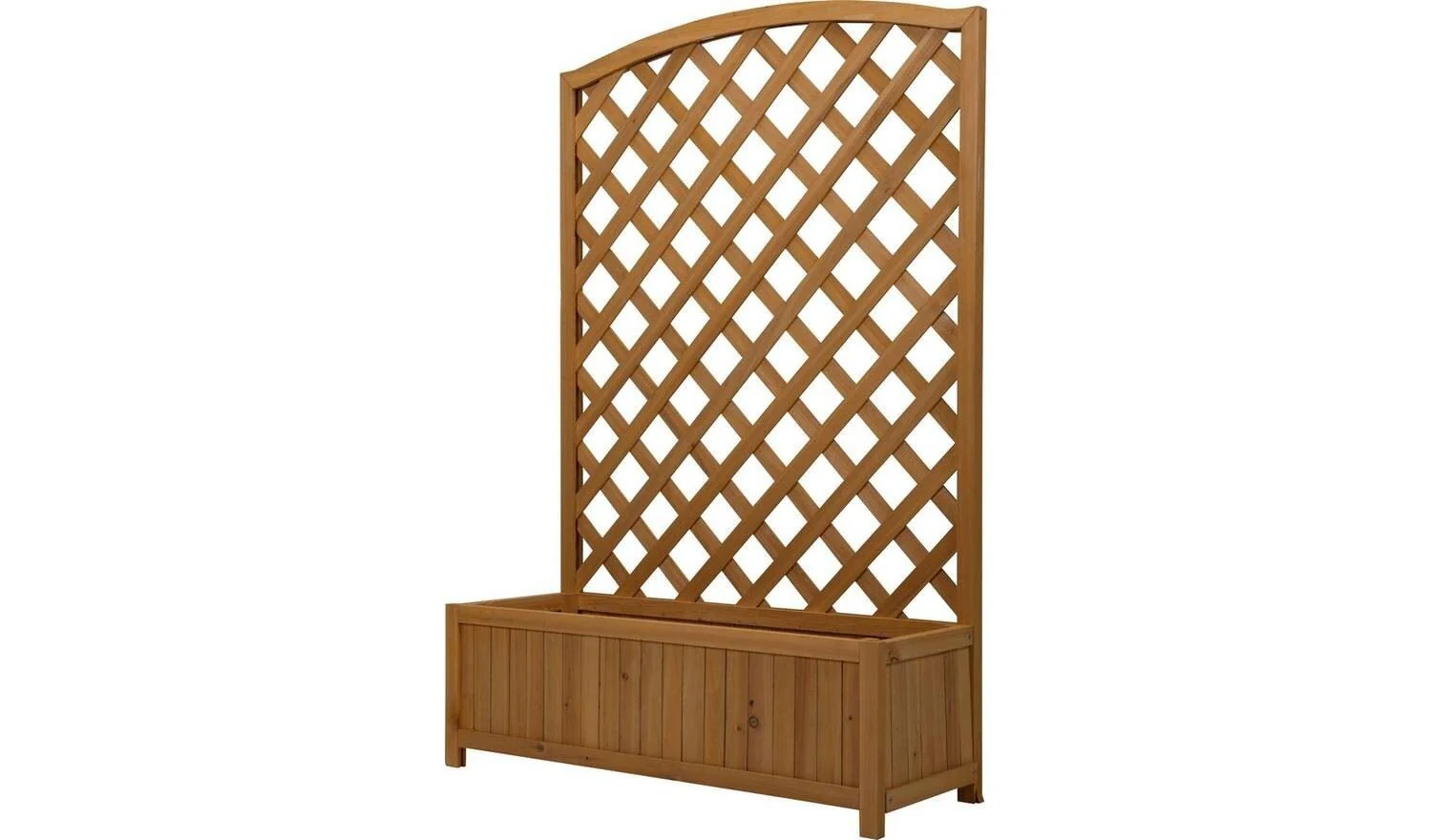 Lattice Wooden Garden Planter Large Outdoor Flower Box For Plants