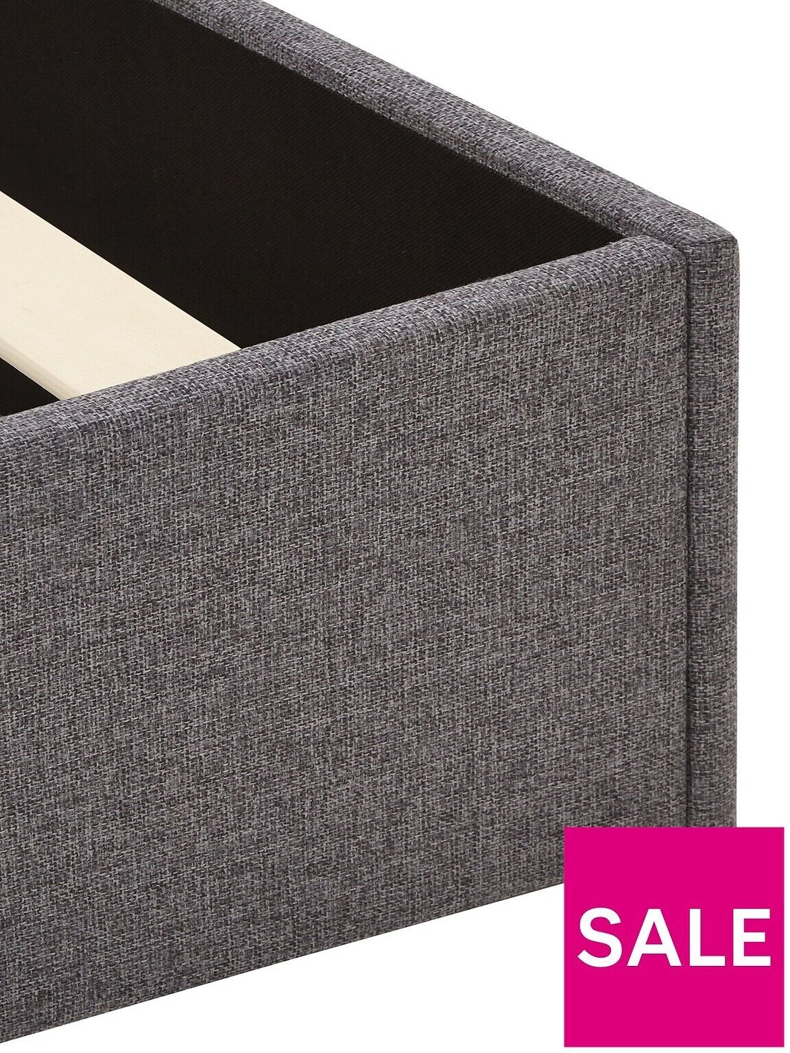Lennox Fabric King Size Bed Frame Grey Durable and Stylish Bedroom Furniture - Image 5
