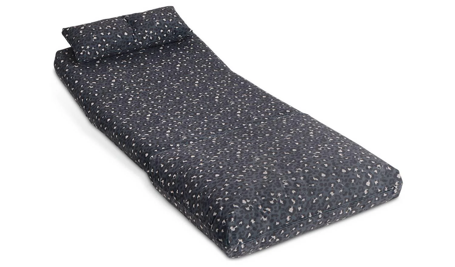 Lexi Single Fabric Chairbed Black Blue Convertible Sofa Guest Bed - Image 4