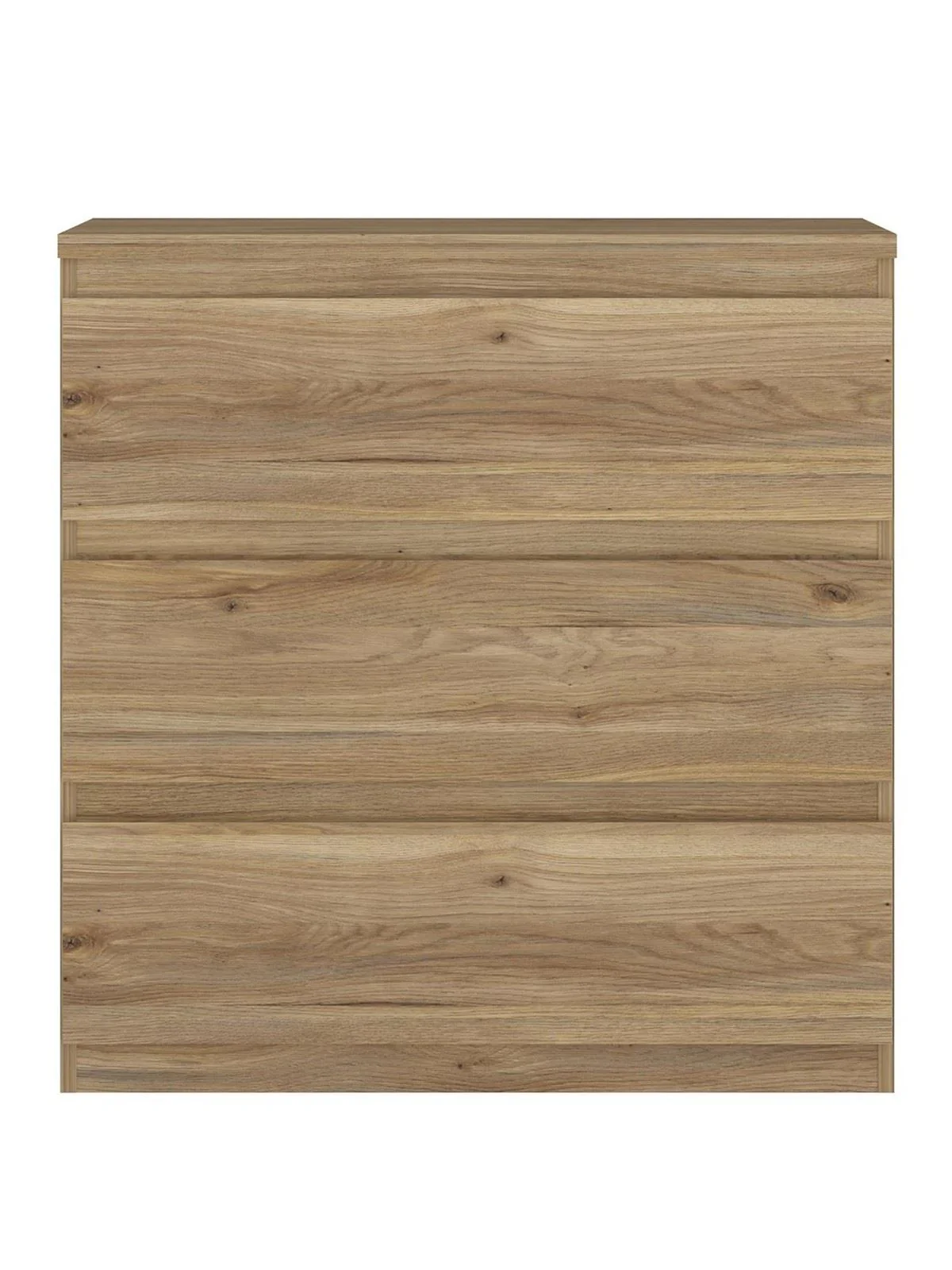 Lisson 3 Drawer Chest New Oak | Handle-Free Design | Compact - Image 2